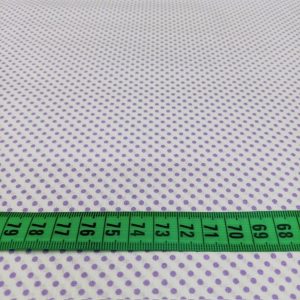 Lila Minik Puantiyeli Poplin Kumaş AYT