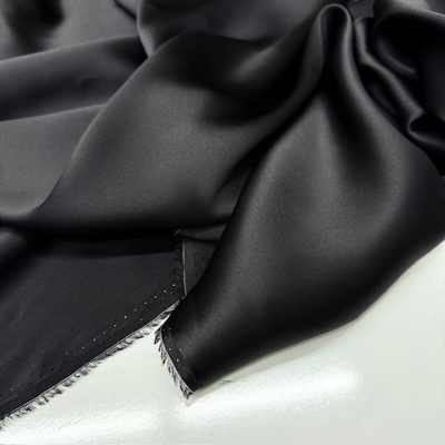 Armani Saf İpek Saten Kumaş Antrasit Gri