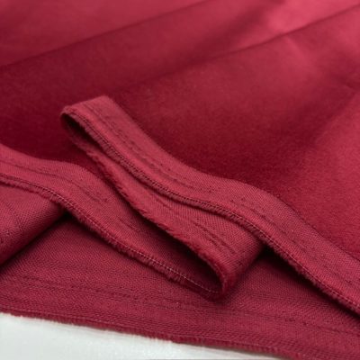 Bordo 100% Pamuk Lüks Kadife Kumaş