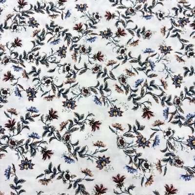 Çiçekli 100% Pamuk Poplin Kumaş YVZ