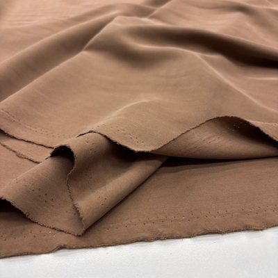 Taşlanmış Koton Cupra Kumaş Soft Kahve