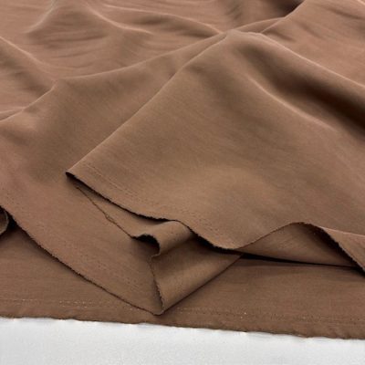 Taşlanmış Koton Cupra Kumaş Soft Kahve