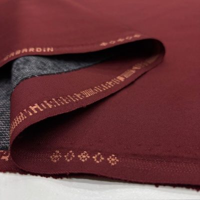 Telalı Oğuz Gabardin Kumaş Bordo