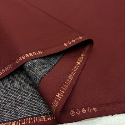 Telalı Oğuz Gabardin Kumaş Bordo