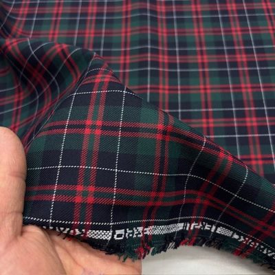 Yılbaşı Scotch Ekose Gabardin Kumaş
