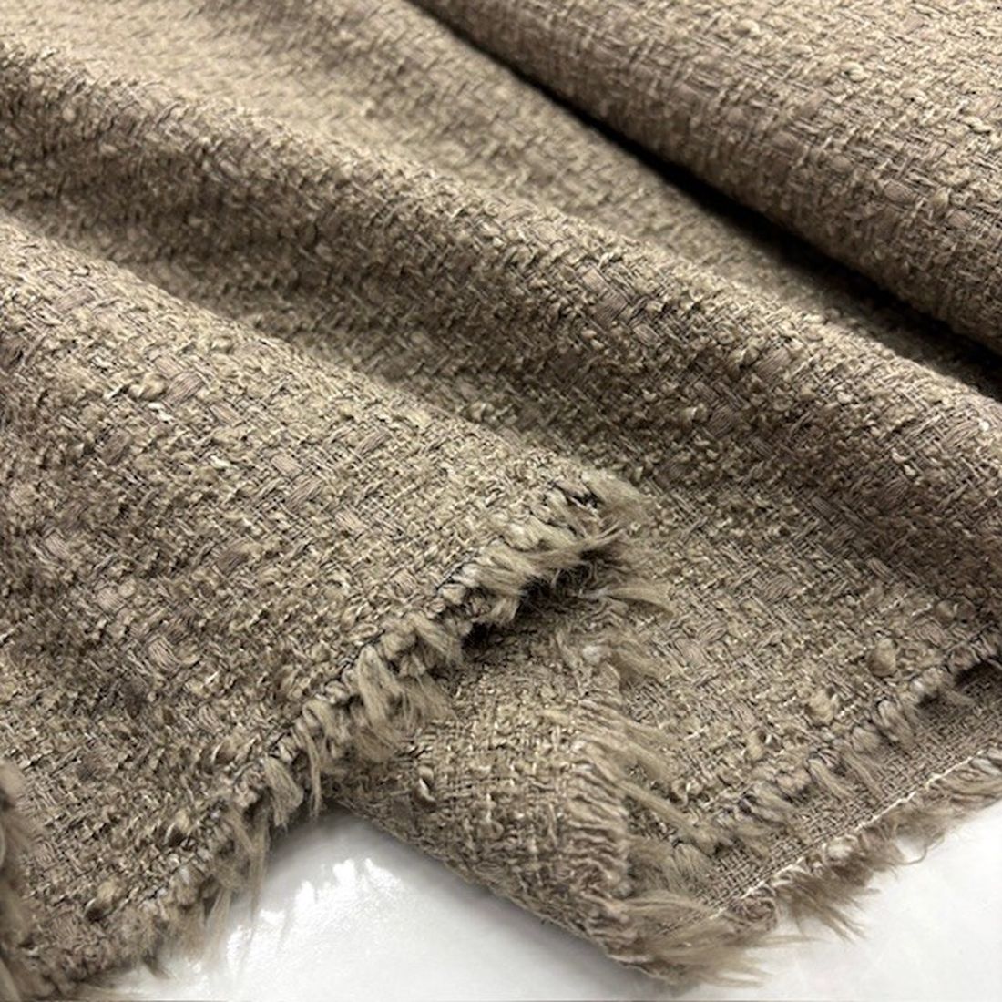 Zara Cotton Chanel Kumaş Vizon