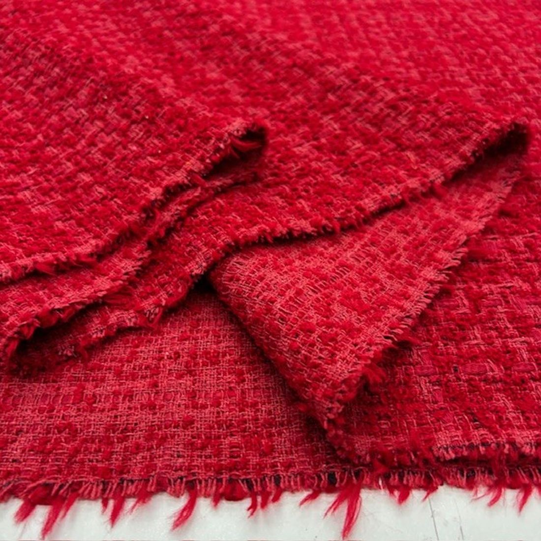 Zara Cotton Şanel Kumaş Kırmızı
