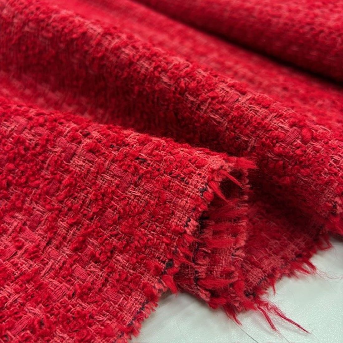 Zara Cotton Şanel Kumaş Kırmızı