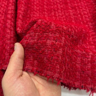 Zara Cotton Şanel Kumaş Kırmızı
