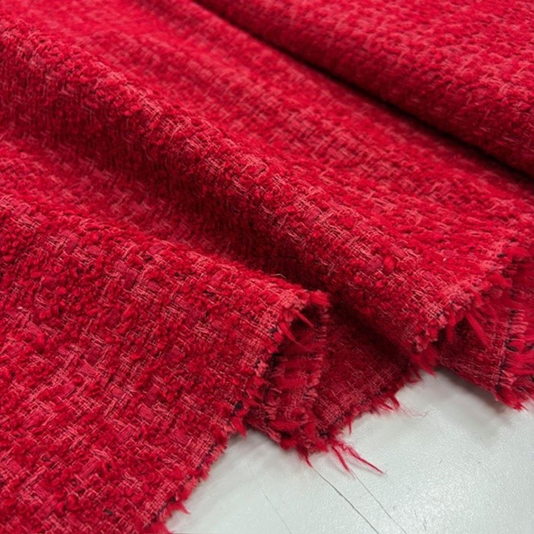 Zara Cotton Şanel Kumaş Kırmızı