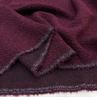 Bordo Mor Buklet Şanel Kumaş BYR
