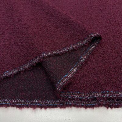 Bordo Mor Buklet Şanel Kumaş BYR