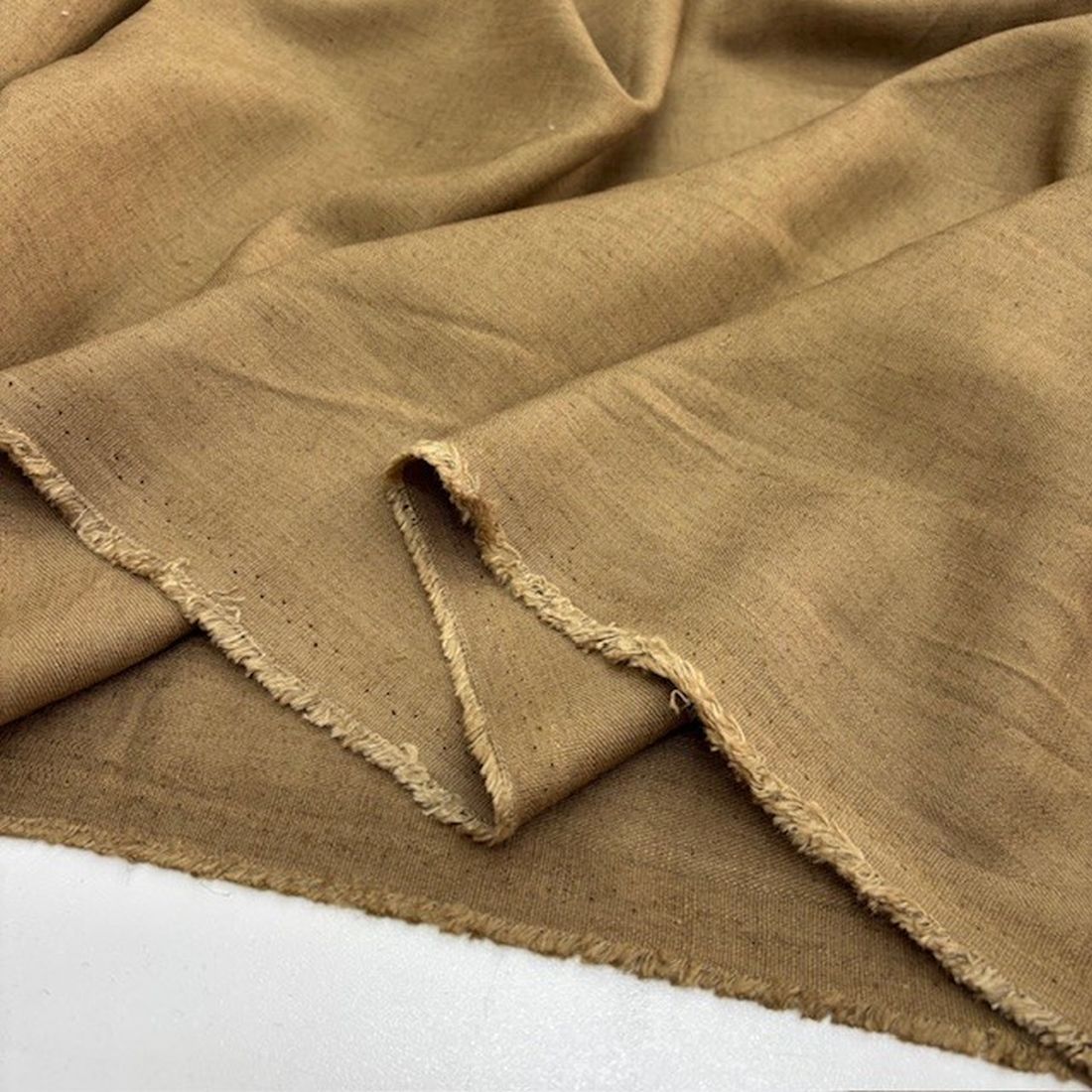 Soft Kahve 100% Keten Kumaş