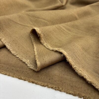 Soft Kahve 100% Keten Kumaş