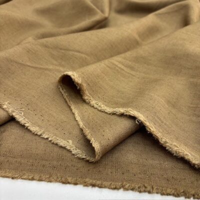 Soft Kahve 100% Keten Kumaş