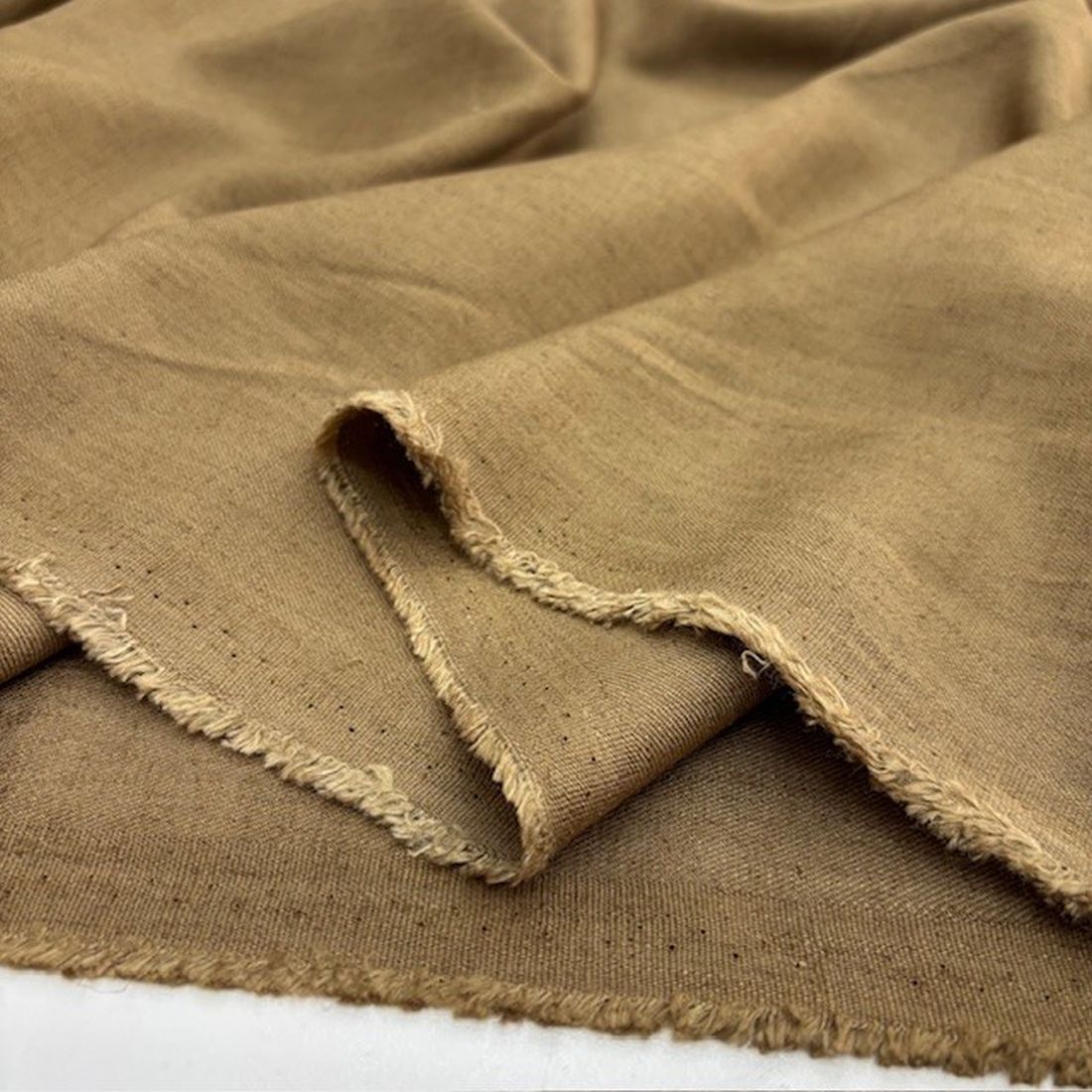 Soft Kahve 100% Keten Kumaş