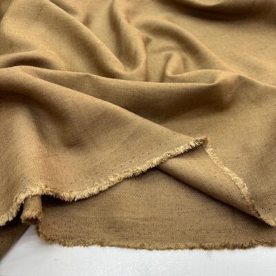 Soft Kahve 100% Keten Kumaş