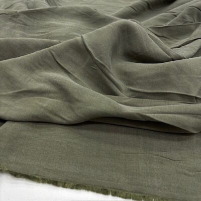 Taşlanmış Vintage Naturel Cupro Kumaş YVZ