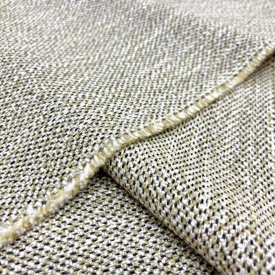 Vintage Yünlü Bej Tweed Kumaş GK