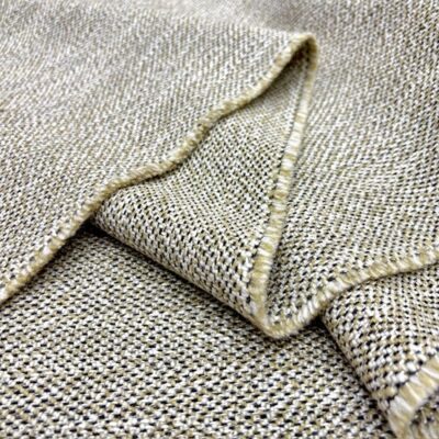 Vintage Yünlü Bej Tweed Kumaş GK