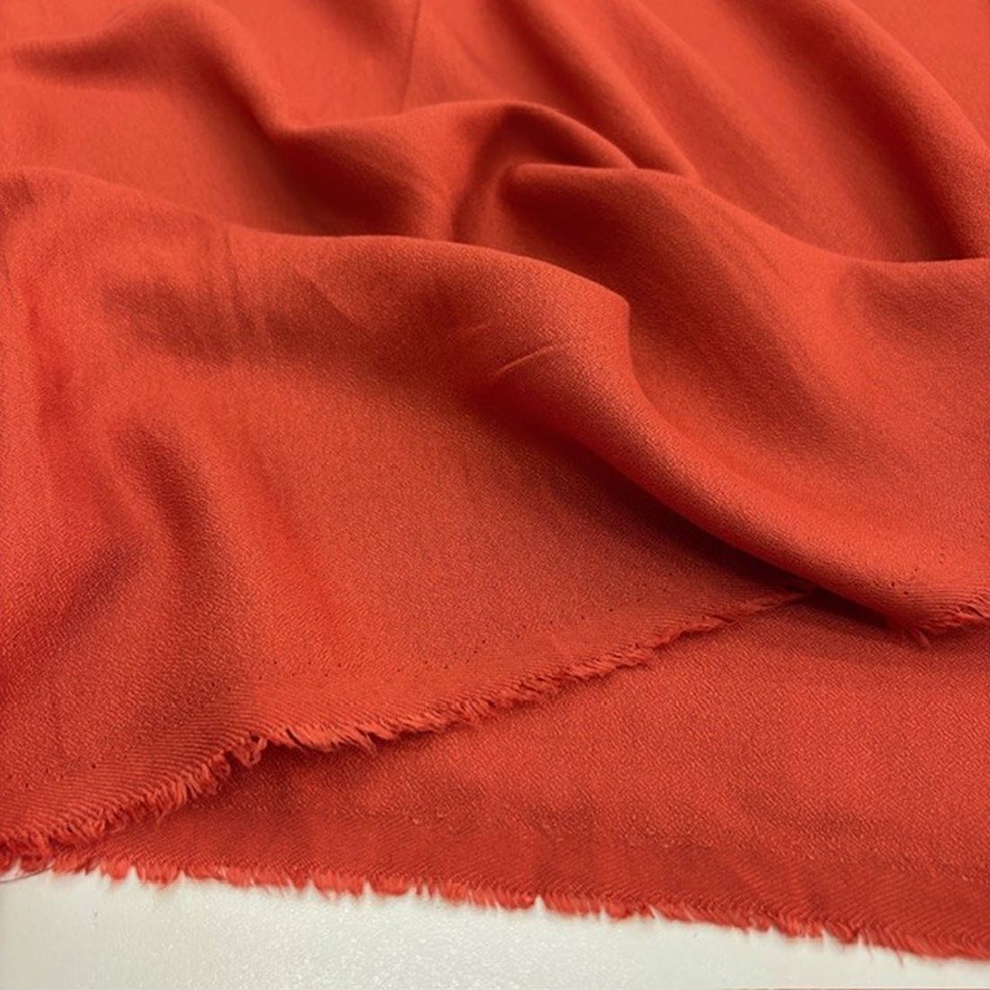 Orange Pamuk Krep Kumaş YVZ