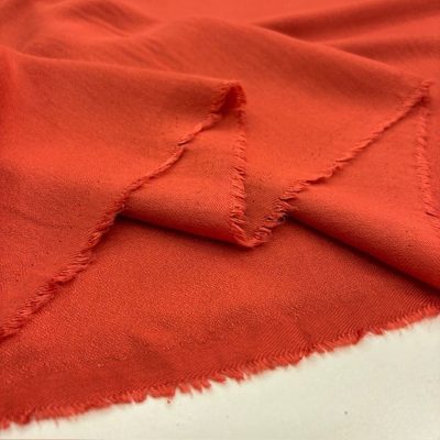 Orange Pamuk Krep Kumaş YVZ