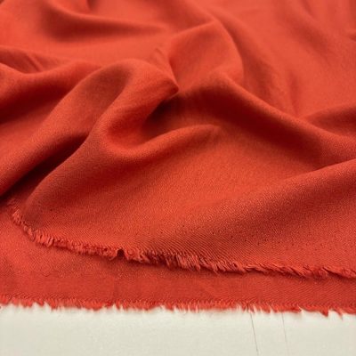 Orange Pamuk Krep Kumaş YVZ