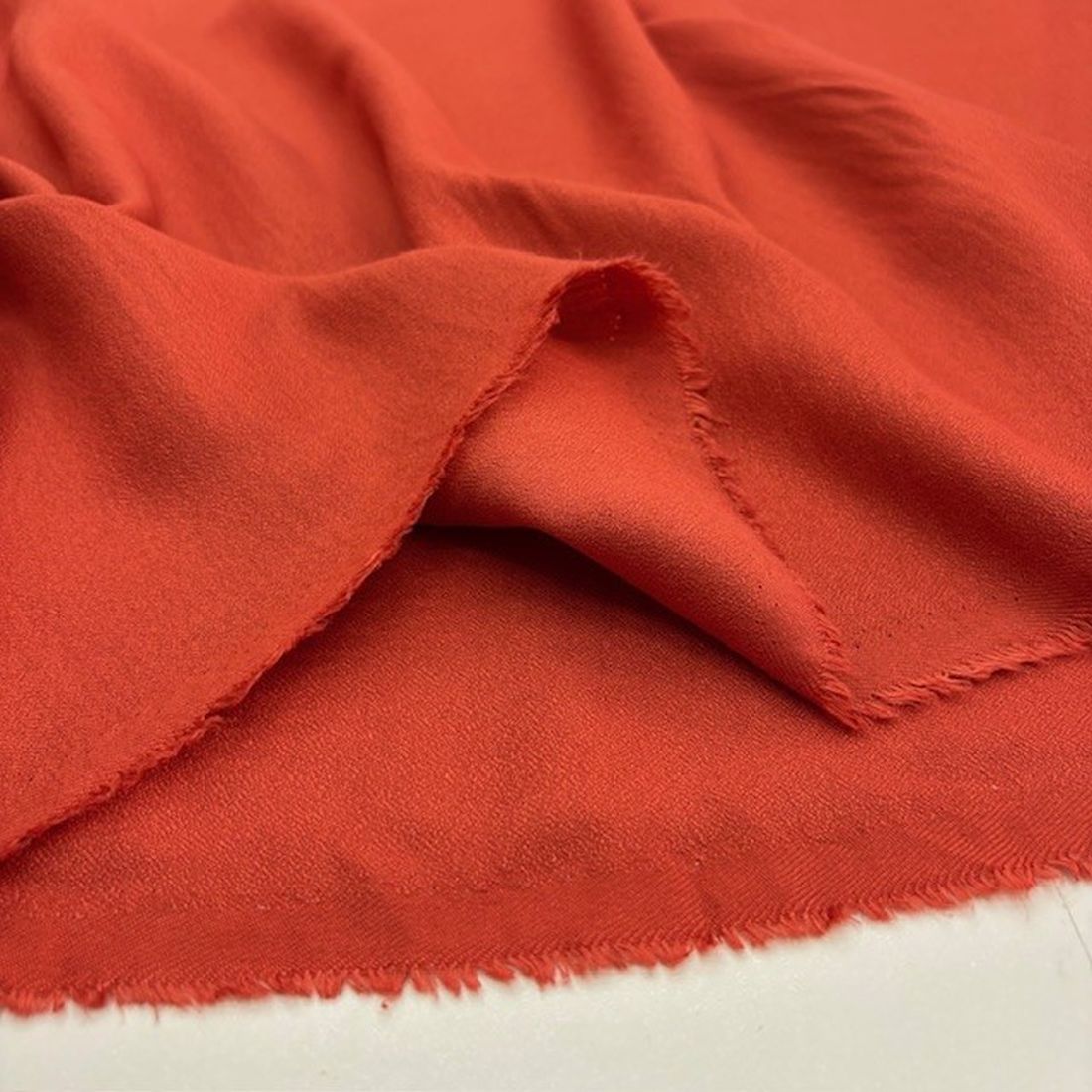 Orange Pamuk Krep Kumaş YVZ